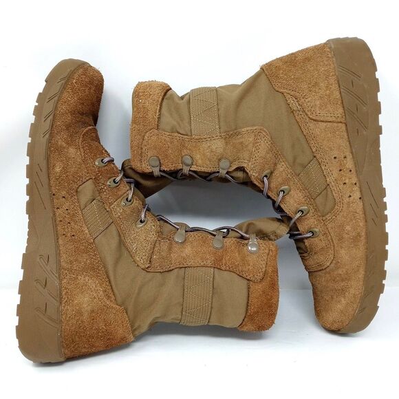 Rocky Mens 8" CXT Boots Sz 8.5 Coyote Brown Tan Military Tactical Combat Vibram - Picture 7 of 11